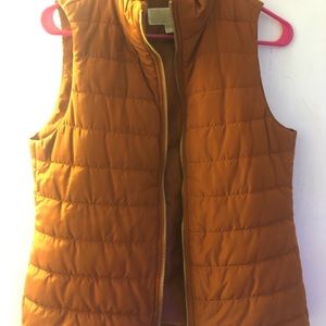 Orange Michael Kors puffer vest